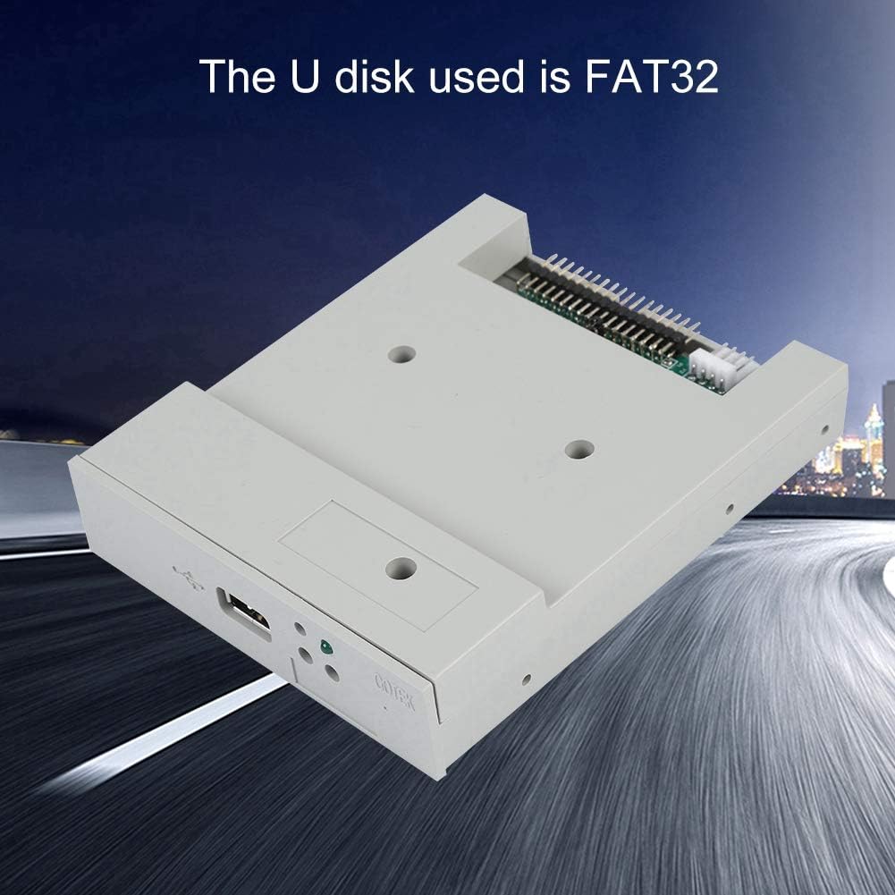 SSD Floppy Drive,Tangxi SFR1M44-U 3.5in 1.44MB USB SSD Floppy Drive Emulator+CD Screws,Plug and Play,Easy to Install,Gray
