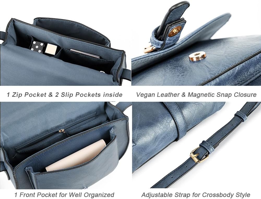 Crossbody Bags for Women Small Over the Shoulder Saddle Purses and Boho Cross body Handbags,Vegan Leather