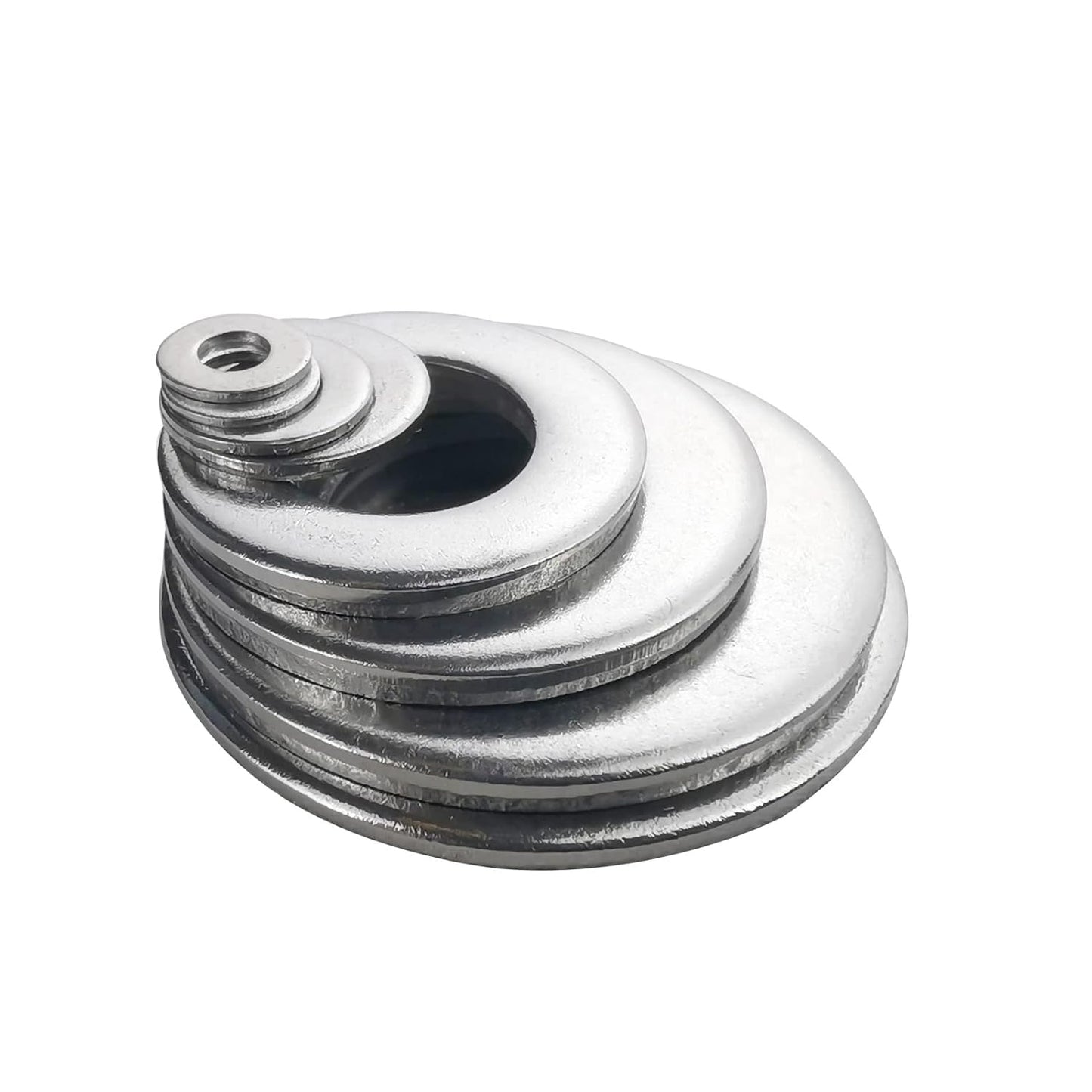 Fajoeda M6 Flat Washers 120Pcs M6 304 Stainless Steel Flat Washer for Bolts Screws, M6 x 12 mm x 1.5 mm