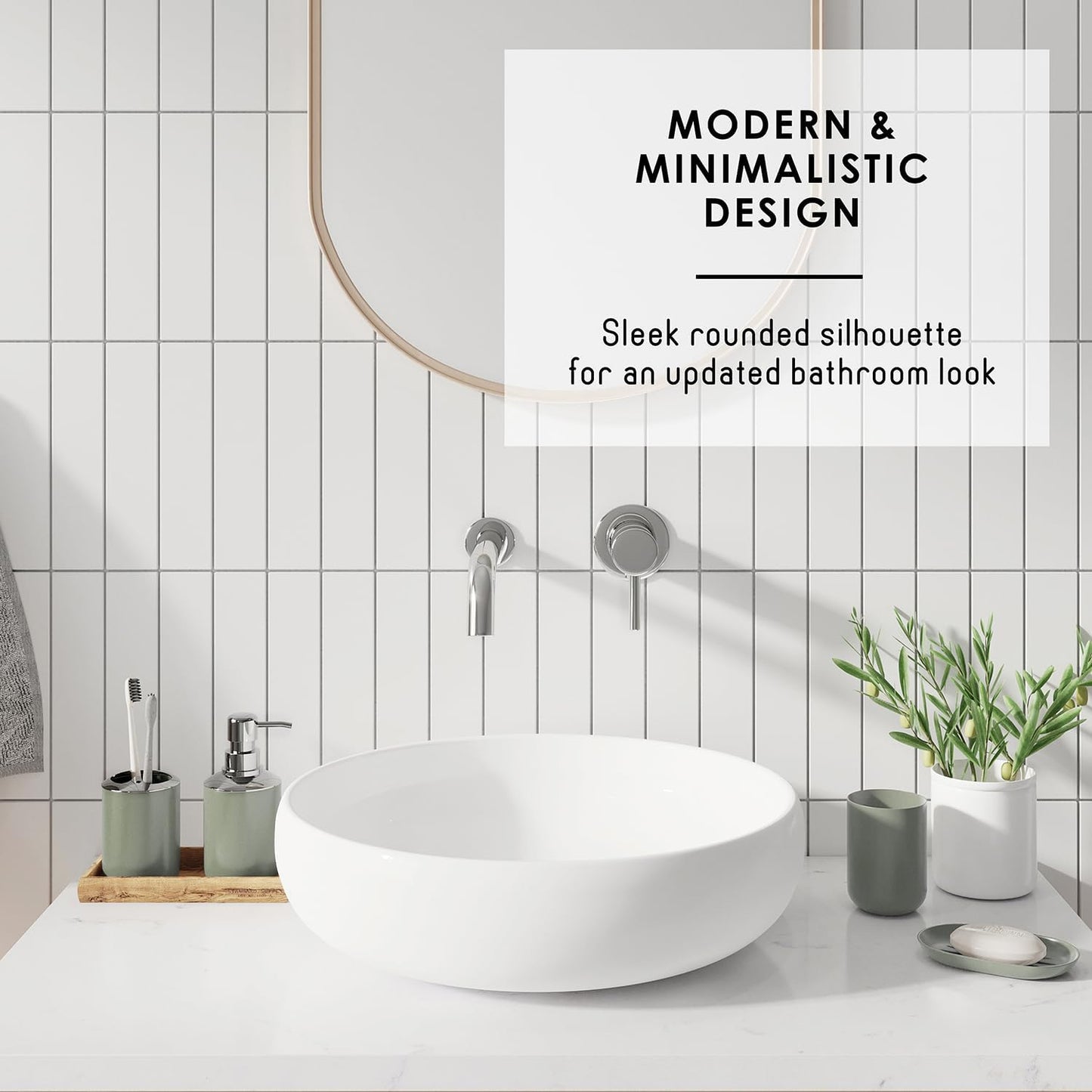 Clara Clark Bathroom Set - Gray Bathroom Accessories Set, Bathroom Sets with Shower Curtain and Rugs, 23PC Shower Curtain Set with Liner, Soap Dispenser, Soap Dish, Toilet Brush Holder, and Trash Can