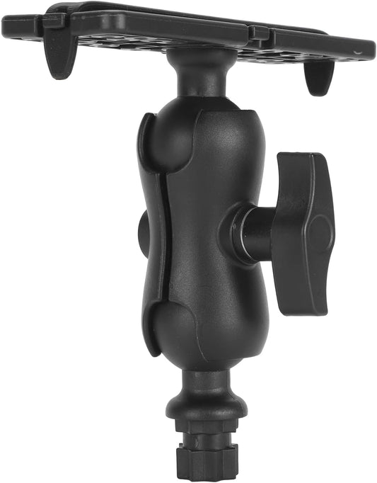 Fish Finder Mount Base,Universal 360° Rotation Fish Finder Bracket,Nylon & Silicone Rotating Ball Hex Base Holder for Marine Boat Kayak