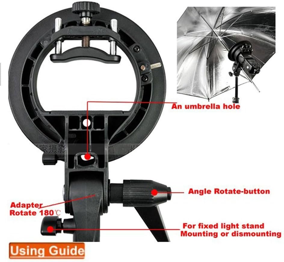 Godox S-Type Bracket Bowens S Mount Holder for Speedlite Flash Snoot Softbox Honeycomb
