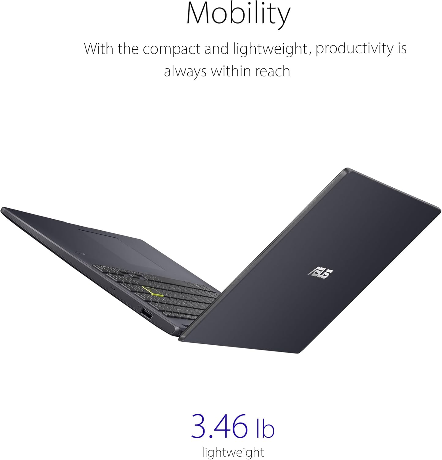 ASUS Vivobook Go 15 L510 Thin & Light Laptop, 15.6” HD Display, Intel® Pentium® Silver N6000, 4GB RAM, 128GB eMMC, Windows 11 Home in S Mode, Includes 1 Year Microsoft 365, L510KA-AS02-CA