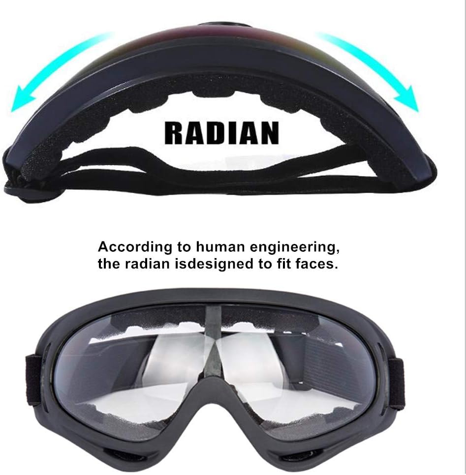 LJDJ Motorcycle Goggles - Glasses of 2 - Dirt Bike ATV Motocross Riding Offroad Combat Goggles - PuriLite