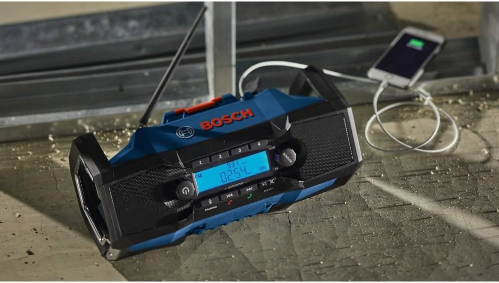 Bosch GPB18V-2CN 18V Compact Jobsite Radio with Bluetooth® 5.0
