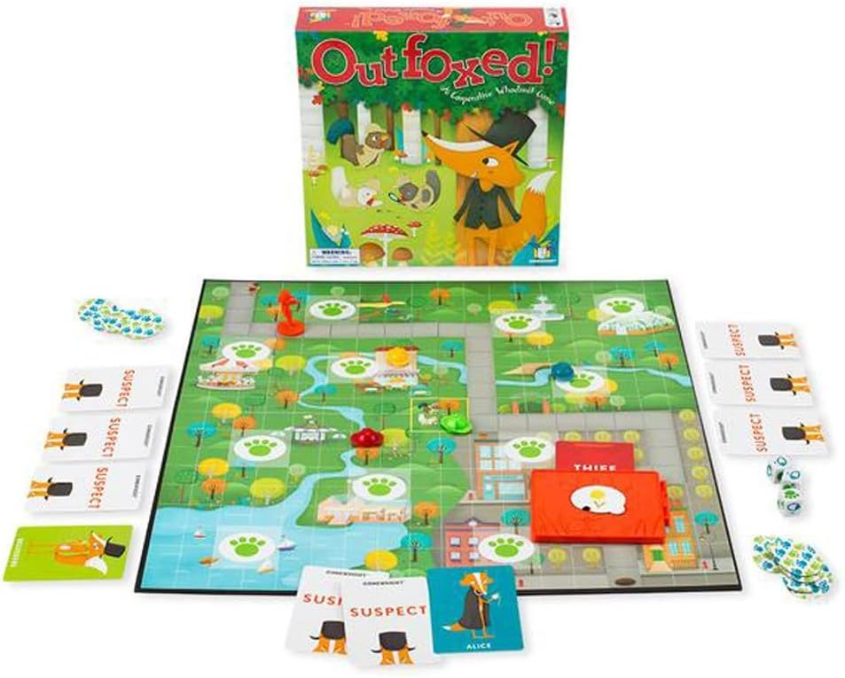 Gamewright Outfoxed! A Cooperative Whodunit Board Game for Kids 5+