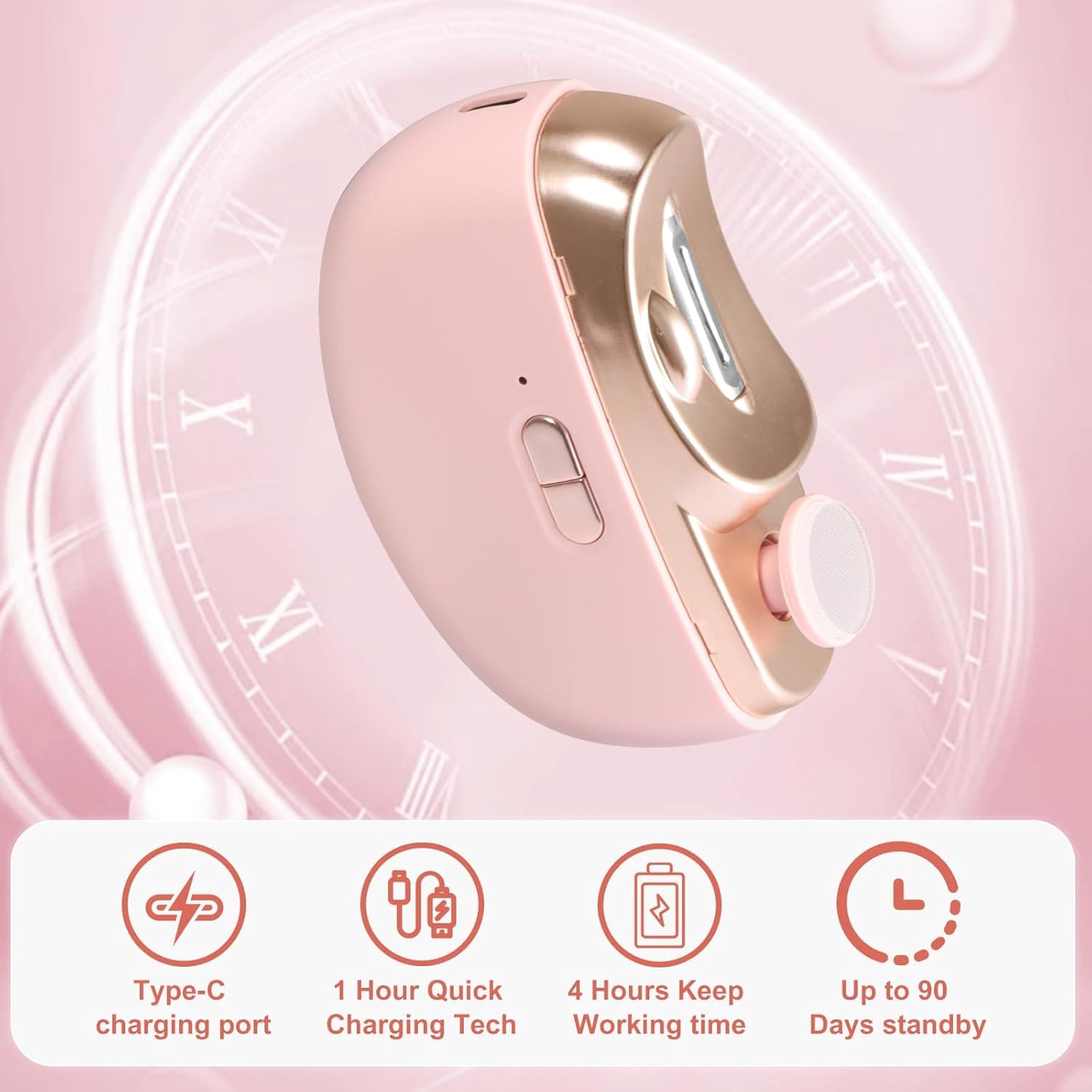 Electric Nail Clipper & Baby Nail Trimmer Polisher 3 in 1 (Not for Toenail) with Nail Scraps Storage, LED Light, 2 Speeds, Rechargeable Fingernail Clipper for Baby, Adults, Seniors, Purple