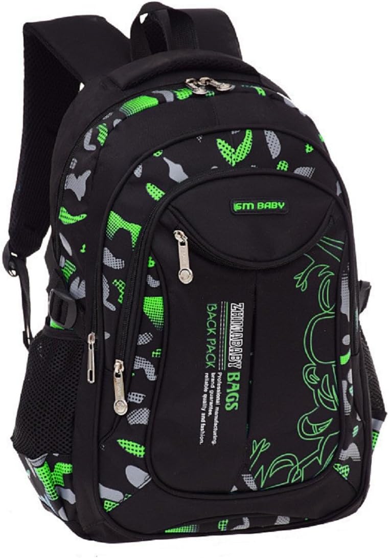 Blue-Camouflage Backpacks for Boys School Elementary, Camouflage Boys School Bags Capacity Bookbags