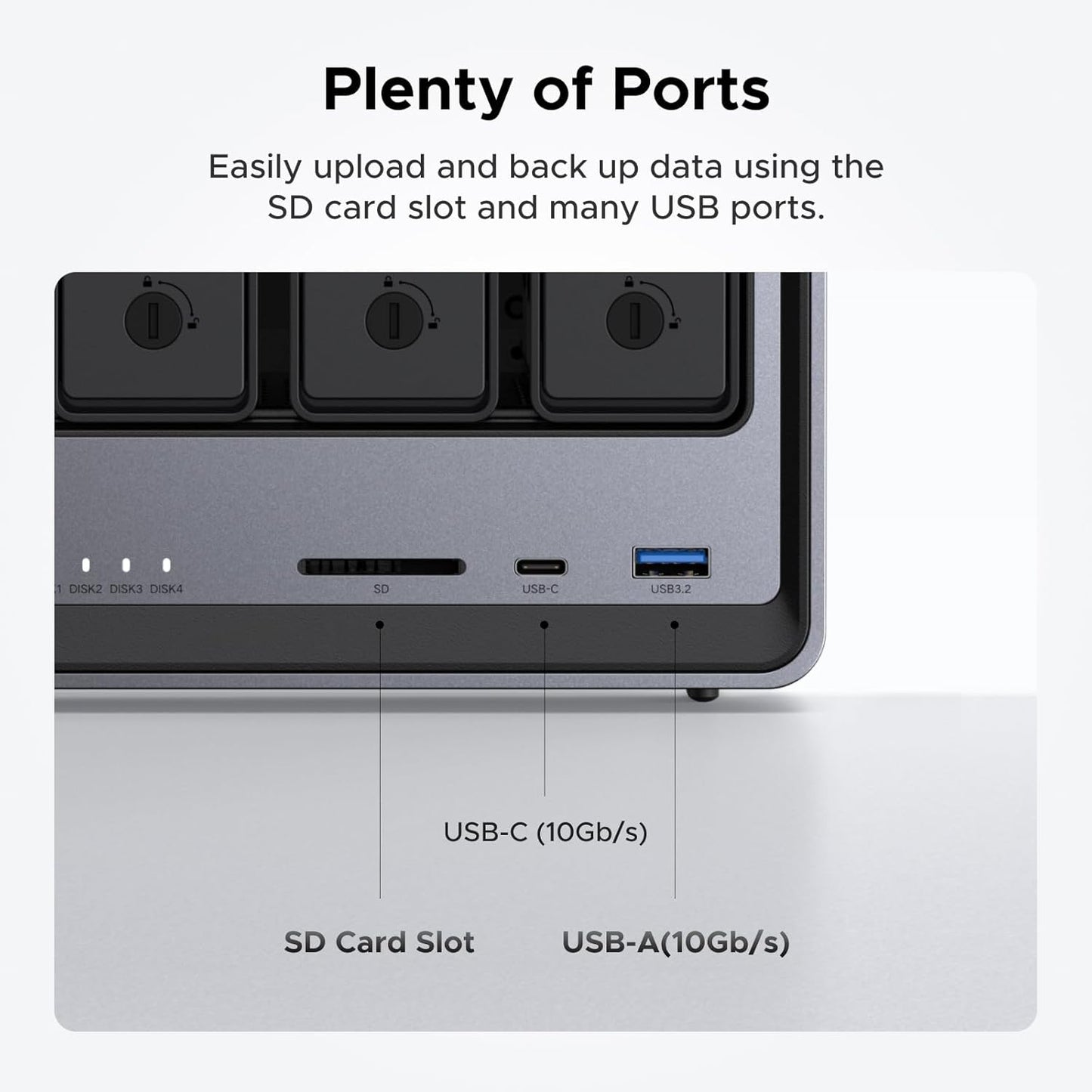 UGREEN NASync DXP2800 2-Bay Desktop NAS, Auto Backup Organize Phones/PCs Private Cloud Storage for Home & Office, Intel N100 Quad-core CPU, 8GB DDR5 RAM, 2.5GbE, Dual M.2 Slots, 4K HDMI (Diskless)