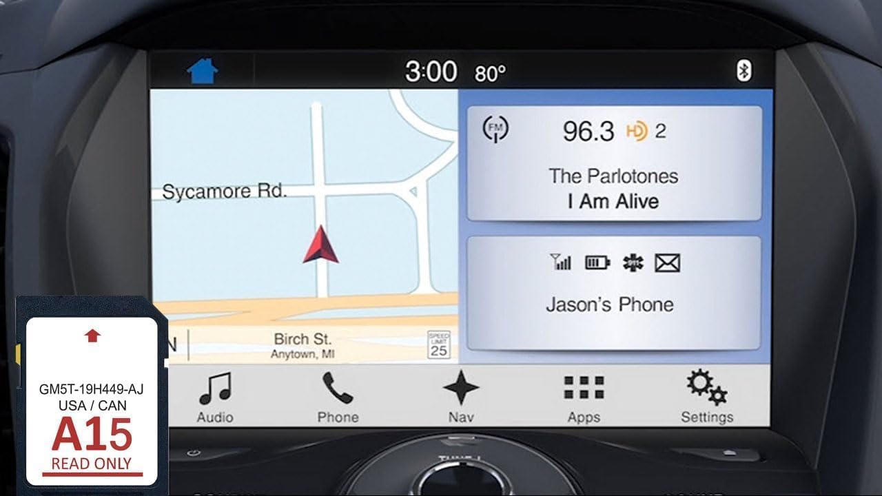 2024 Latest Version Navigation sd Card Fits Ford/Lincoln Newest GPS Card Updated A15 Canada Maps-GM5T-19H449-AJ
