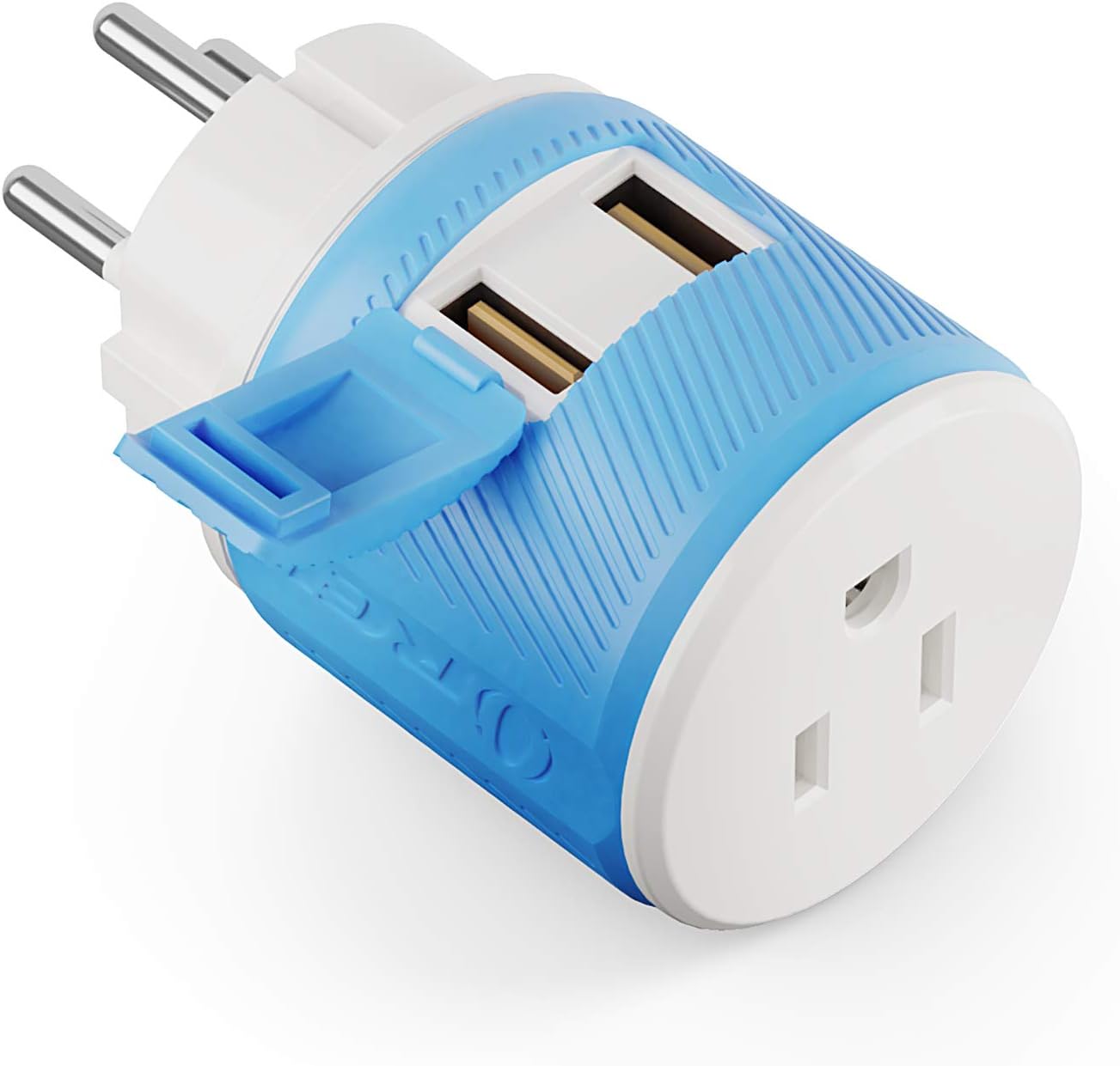 OREI South Africa, Botswana, Namibia Travel Plug Adapter with Dual USB - USA Input - Type M (U2U-10L), Will work with Cell Phones, Camera, Laptop, Tablets, iPad, iPhone