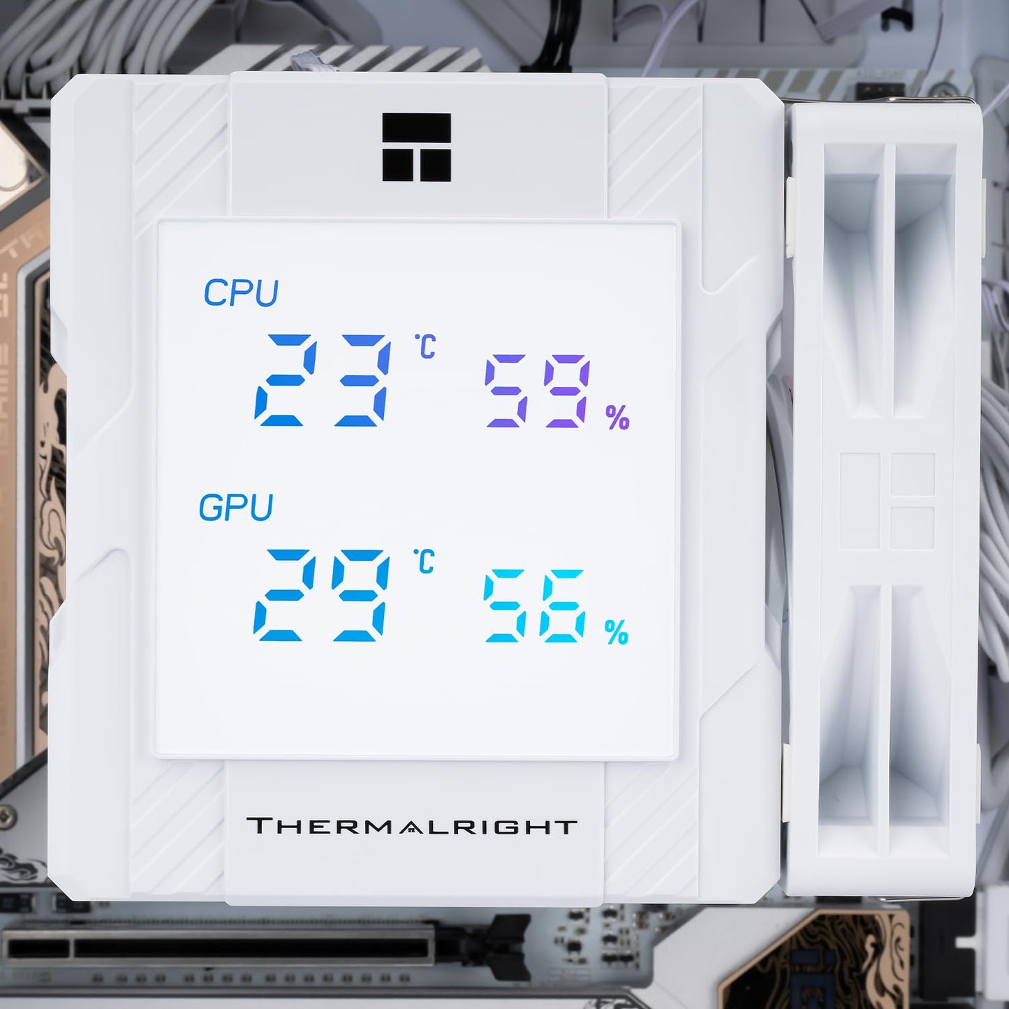 Thermalright Peerless Assassin 120 Digital ARGB Black CPU Air Cooler, Digital Screen Top Cover,6 Heatpipes Computer CPU Cooler, for AM4/AM5,Intel LGA1700/1851/1150/1151/1200,PC Cooler-Black ARGB