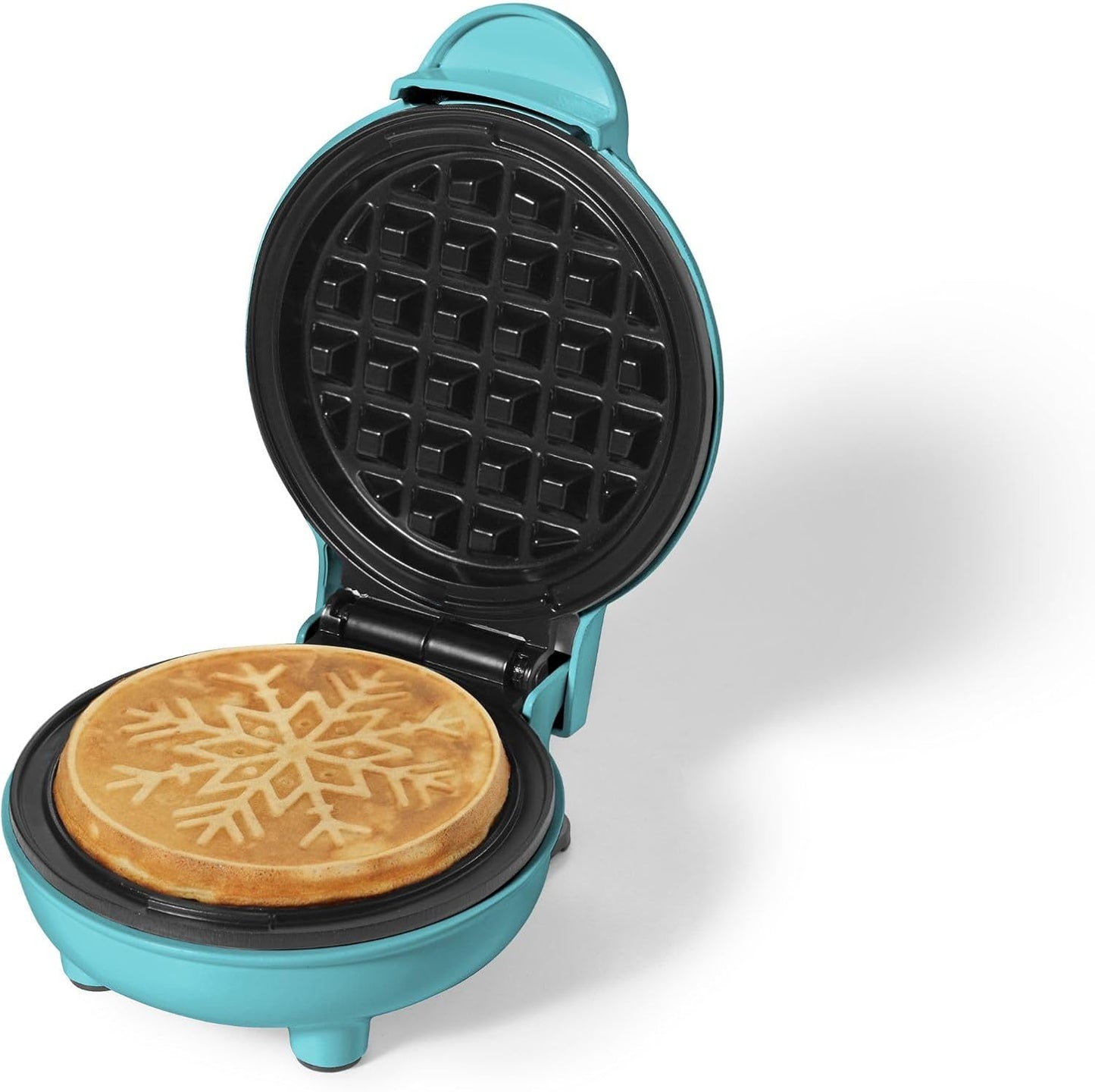 Starfrit 4-Inch Non-Stick Mini Waffle Maker – Snowflake Shape - Compact - Easy to Clean - 350W