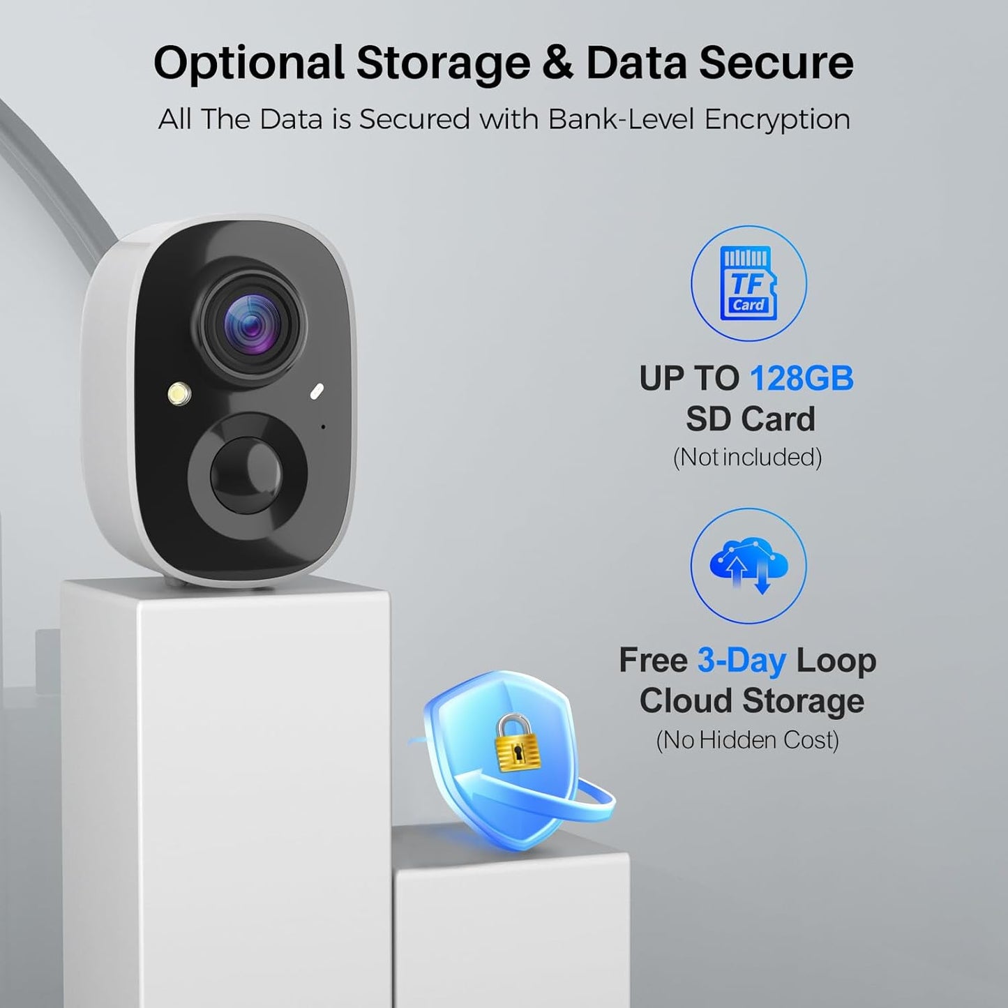 MaxiViz Wireless Camera Outdoor, Battery Powered Security Camera with 2K Color Night Vision, Outside Cameras with AI Motion Detection, 2-Way Talk, IP66 Weatherproof, SD/Cloud Storage, 2 Packs