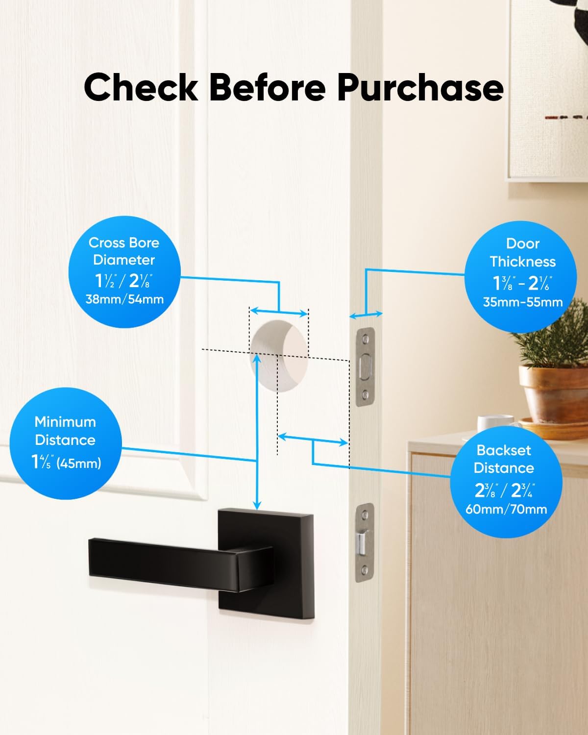 eufy Smart Lock E30, Fingerprint Keyless Entry Door Lock, Smart Door Lock for Front Door, Supports Matter, Apple Home, Alexa, Google Home, SmartThings