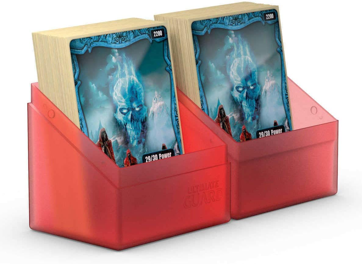 Ultimate Guard Boulder 100+ Classic, Deck Case for 100 Double-Sleeved TCG Cards, Onyx, Secure & Durable Storage for Trading Card Games, Soft-Touch Finish