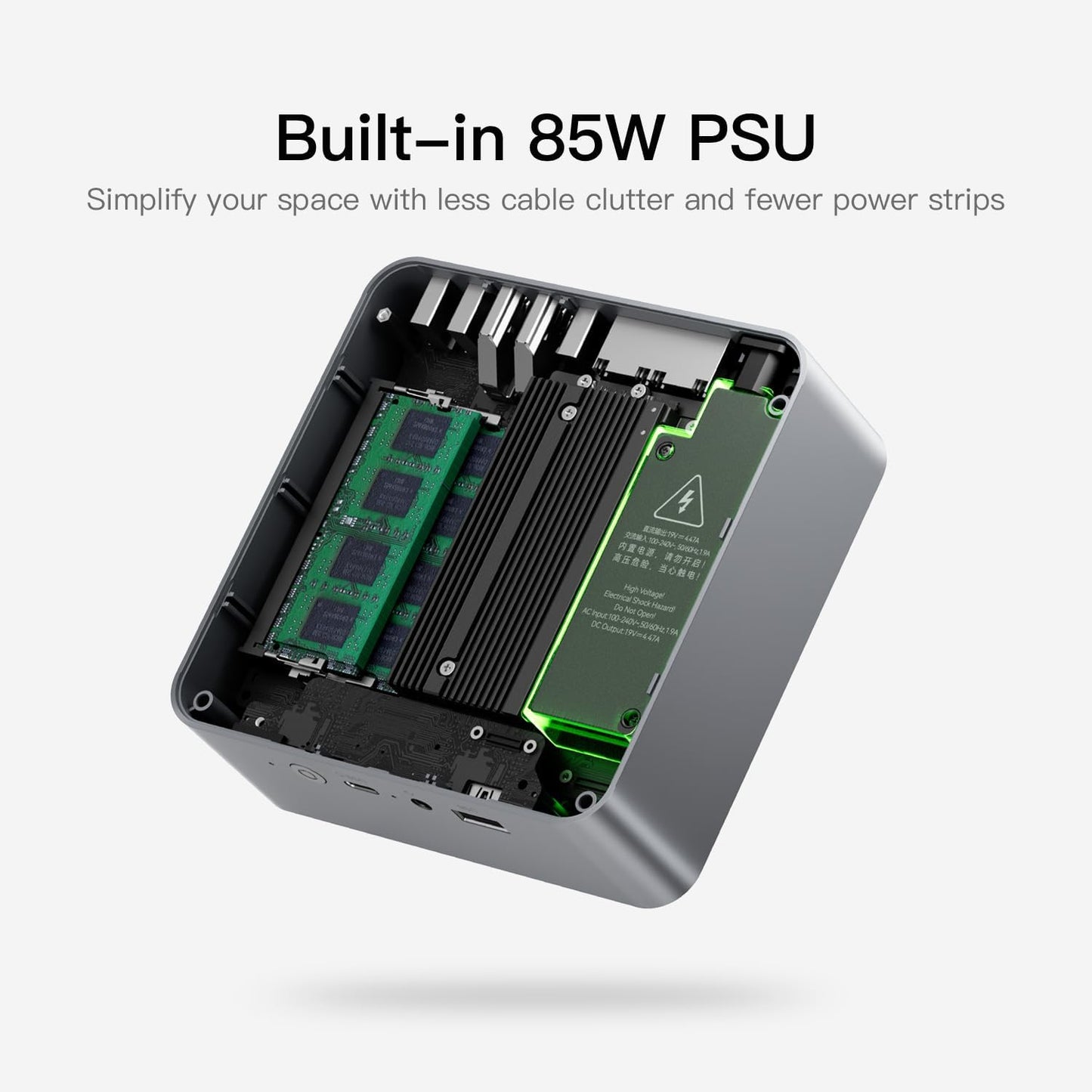 Beelink SER5 MAX Mini PC, AMD Ryzen 7 6800H(6nm, 8C/16T) up to 4.7GHz, Mini Computer 32GB LPDDR5 RAM 500GB NVME SSD, Micro PC 4K@60Hz Triple Display, Mini Gaming Computer WiFi6/BT5.2/HTPC/W-11 Pro