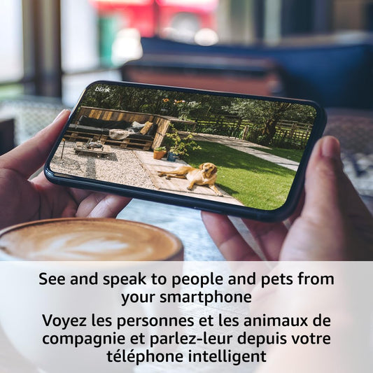 Blink Outdoor 4 (newest model) – Wireless smart security camera, two-year battery life, 1080p HD day and infrared night live view, two-way talk. Required Sync Module not included – Add-on camera