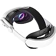 KIWI design H4 Boost Battery Halo Head Strap Compatible with Meta Quest 3 or Meta Quest 3S, Lightweight and DualFast Charging
