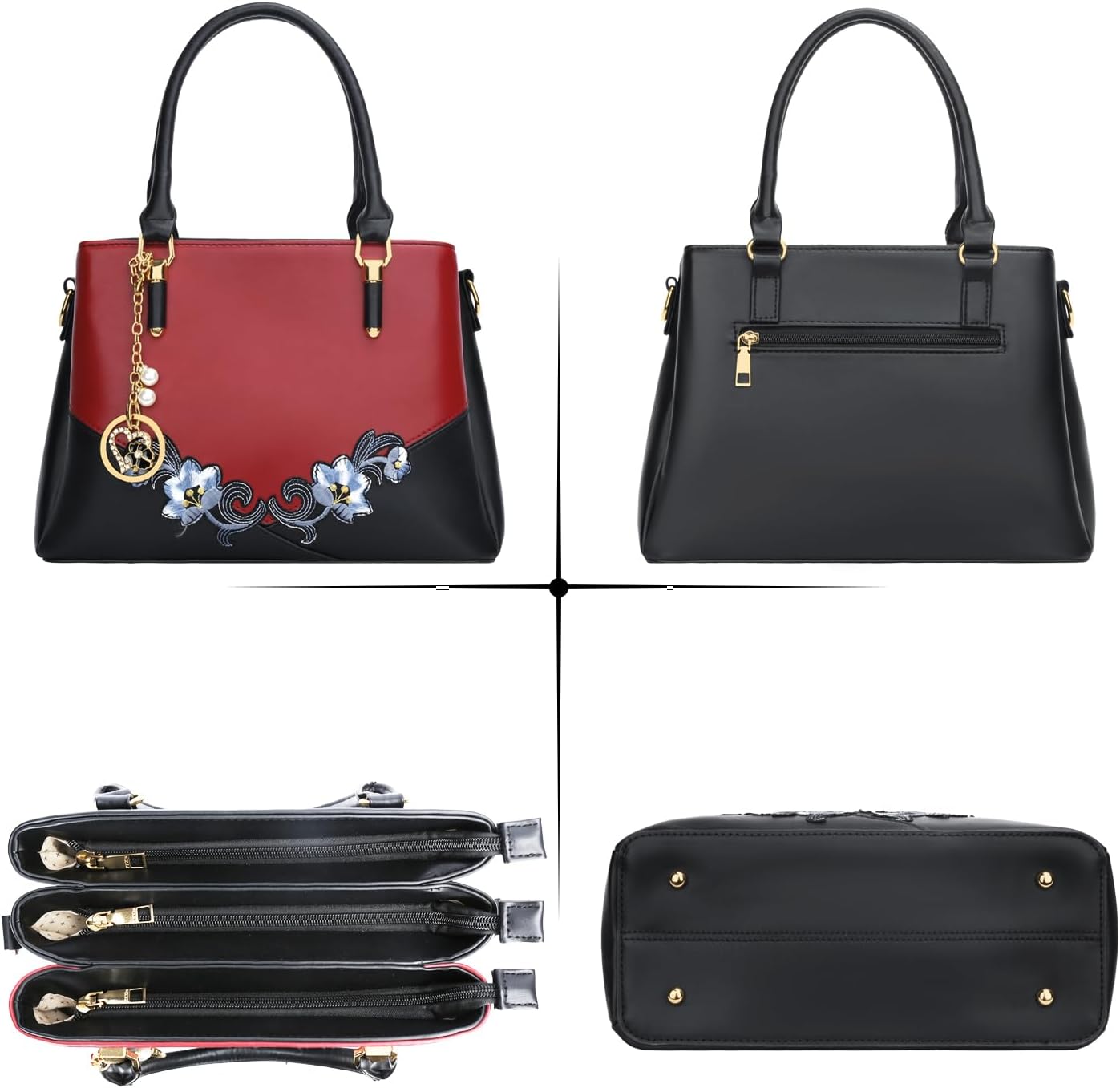 KKXIU Trendy Tote Bag for Women Lightweight Oxford Big Capacity Shoulder Purses and Handbags
