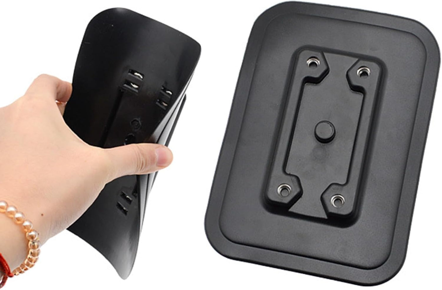 KEXIAO 2Pcs Inflatable Boats Glues on Pad Kayaking Inflatable Boats Rod Holder Fish Finders Mount Fishing Tool Accessories