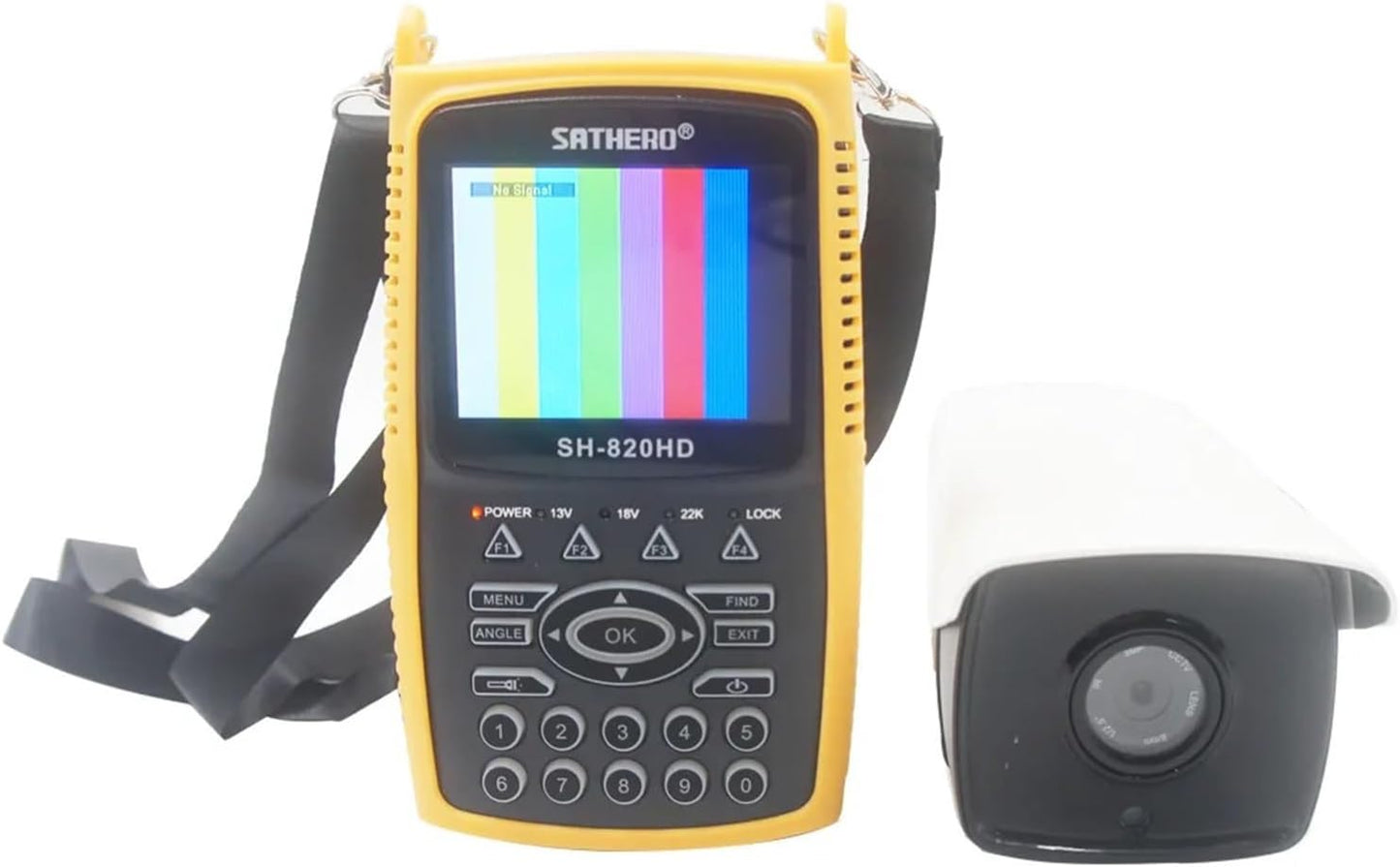 SH-820HD 3.5inch Combo Satfinder Satellite Finder Meter H.265 HEVC DVB-S/S2/T/T2/C/CCTV HD Digital Signal Finder Meter(S2)