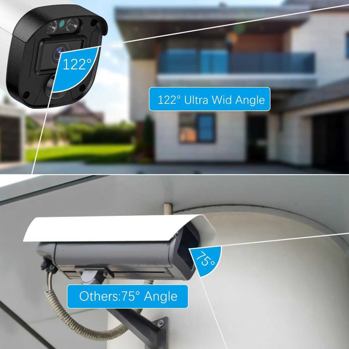(Full HD 5MP Definition) Outdoor Wired Security Camera System Surveillance Cameras CCTV Camera for Home Security System DVR Systems