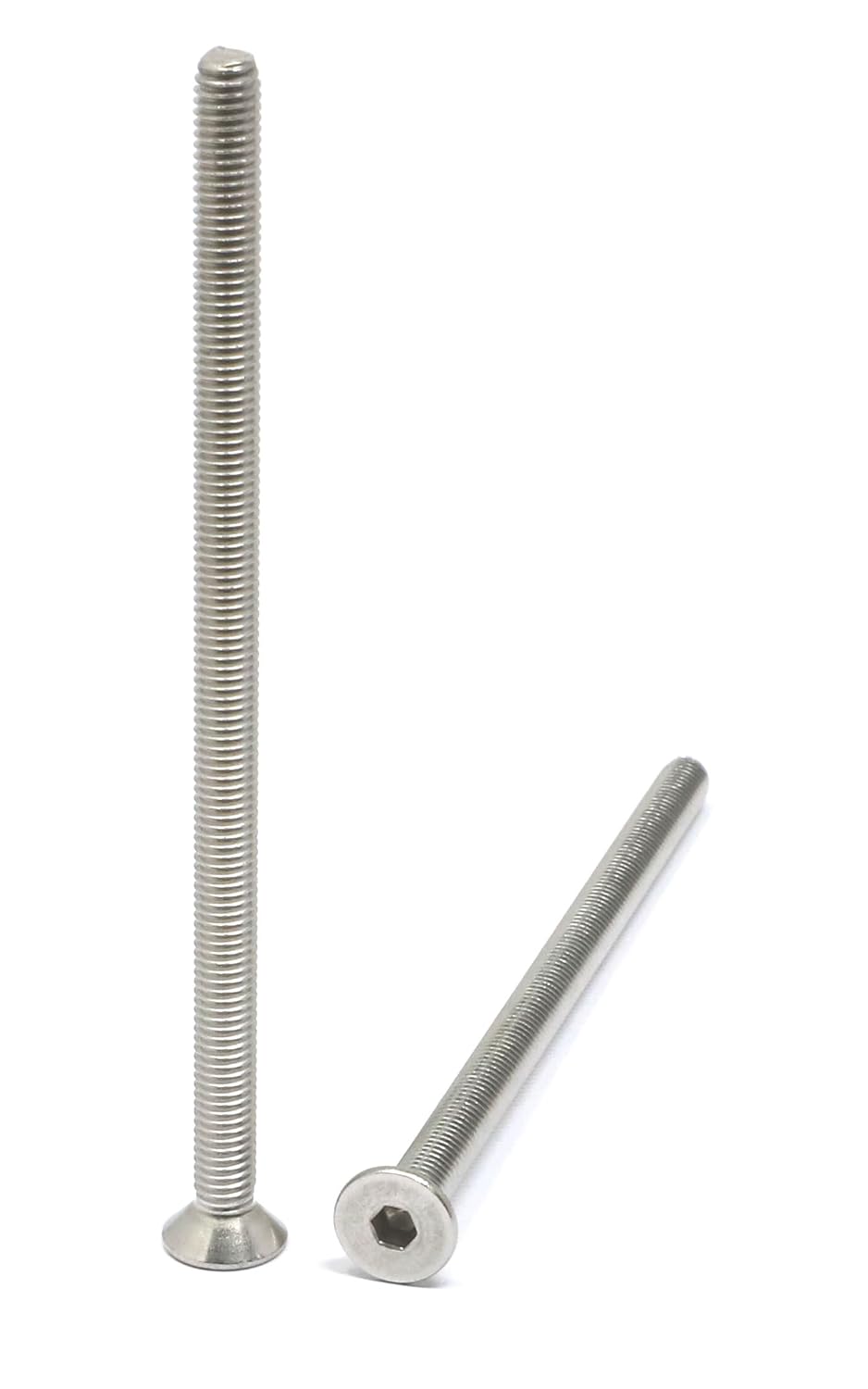 iexcell 5 Pcs M8 x 80mm Thread Pitch 1.25 mm Stainless Steel 304 Hex Socket Flat Head Cap Screws Bolts Kit