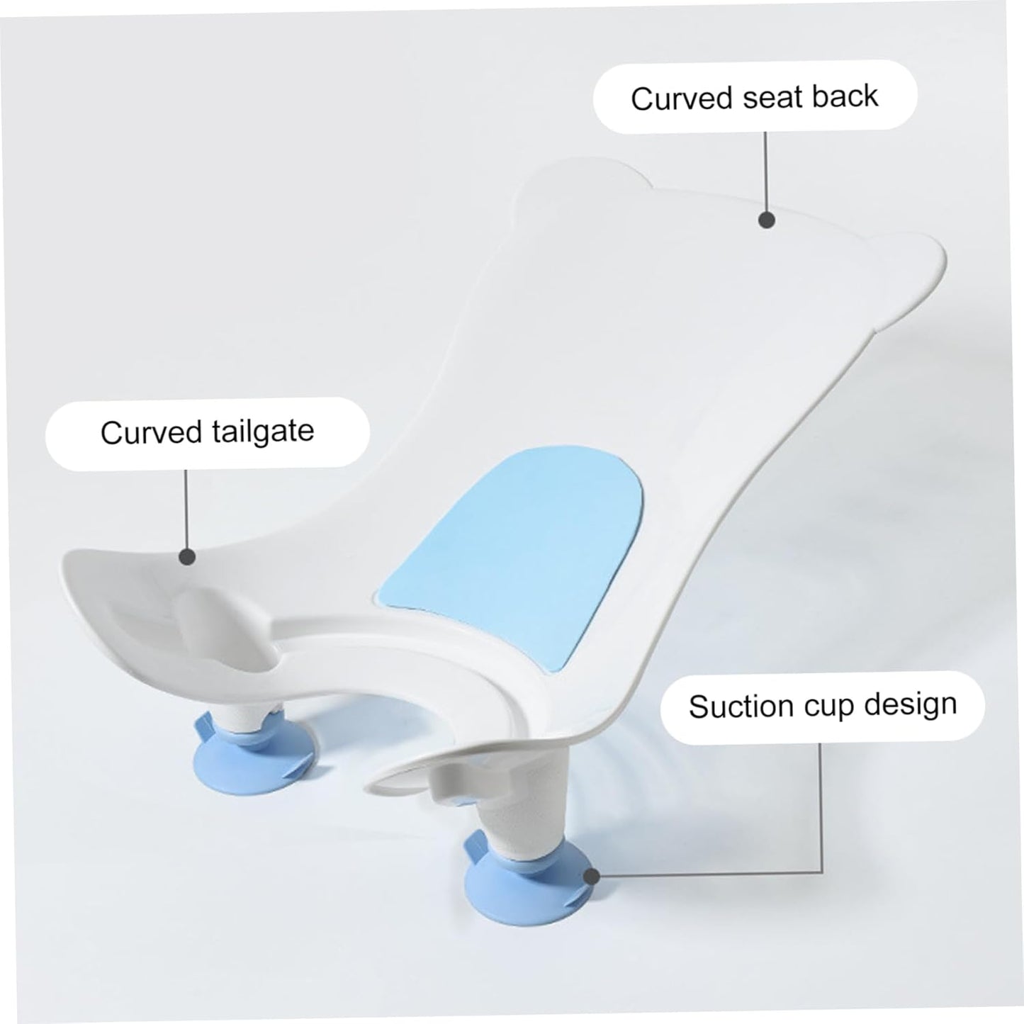 Baby Bathtub for Sink Baby Sink Bath with Suction Cup, Portable Ergonomic Design Bath, Safe PP Buttock Support Washing Tool for Counter Bathtub