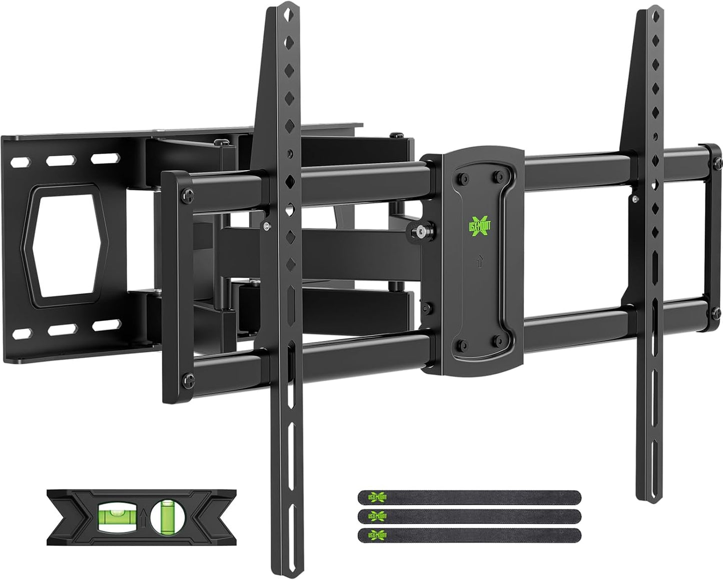 USX MOUNT TV Wall Mount for Most 37-86 inch TVs Hold up to 120lbs, Full Motion Wall Mount TV Bracket Swivel and Tilt, TV Mount with Dual Articulating Arms Extension Max VESA 600x400mm, 16" Wood Studs
