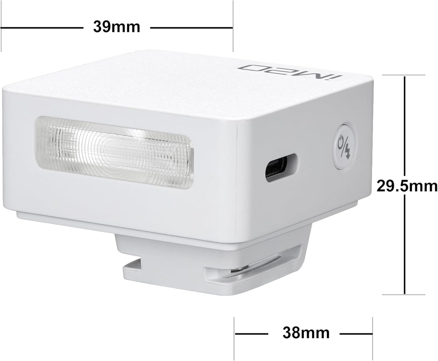 Godox IM20/IM22 Mini Camera Flash,3s Recycle Time,440 Full Power Flash Time Built in Lithium Battery for Fuji,for Canon,for Nikon,for Sony, for Olympus Camera (im22)