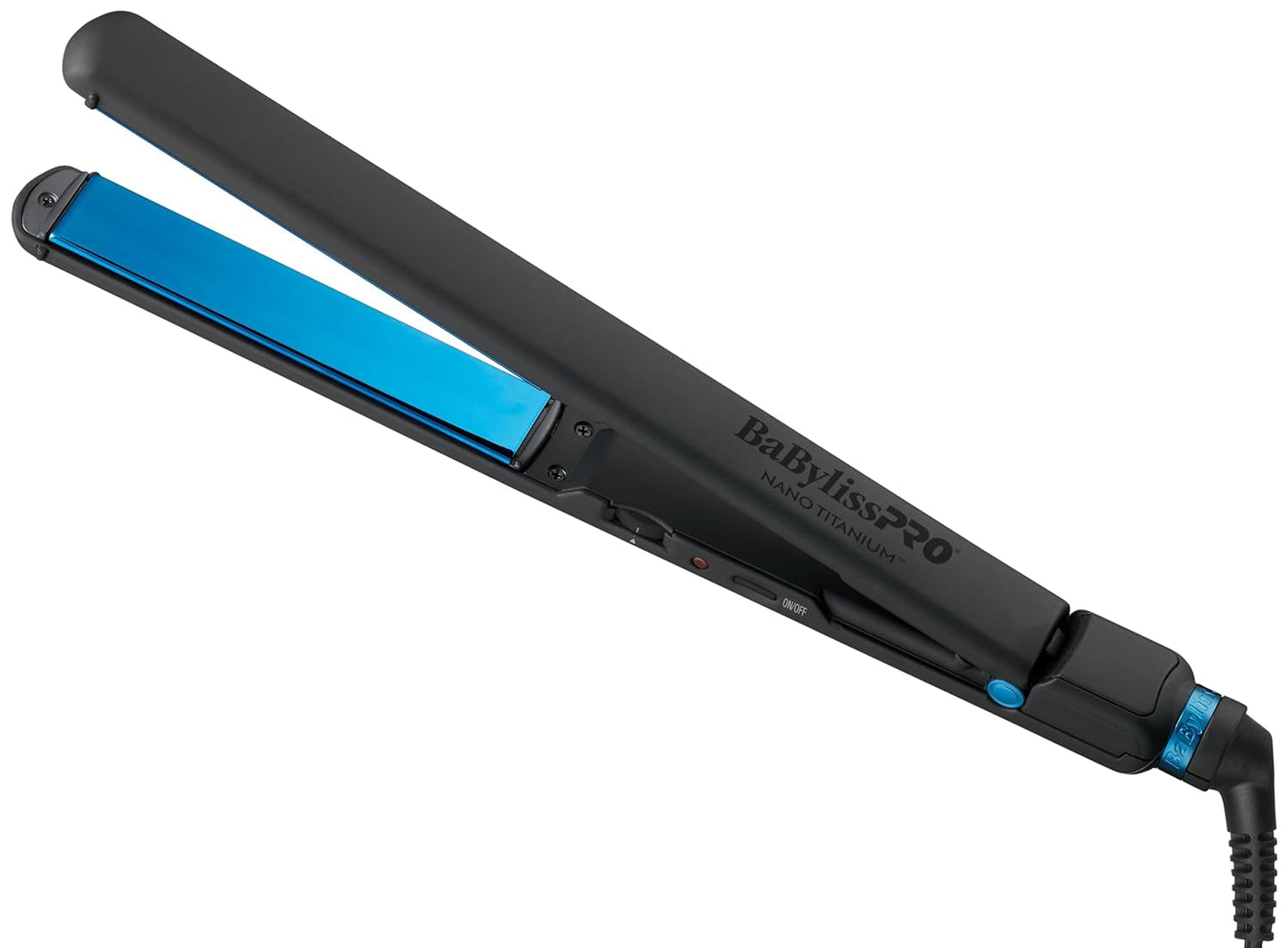 BaBylissPRO Nano Titanium & Ceramic Ultra-Slim Hair Straightener, Extra-Long Dual Voltage Flat Iron with Floating Plates