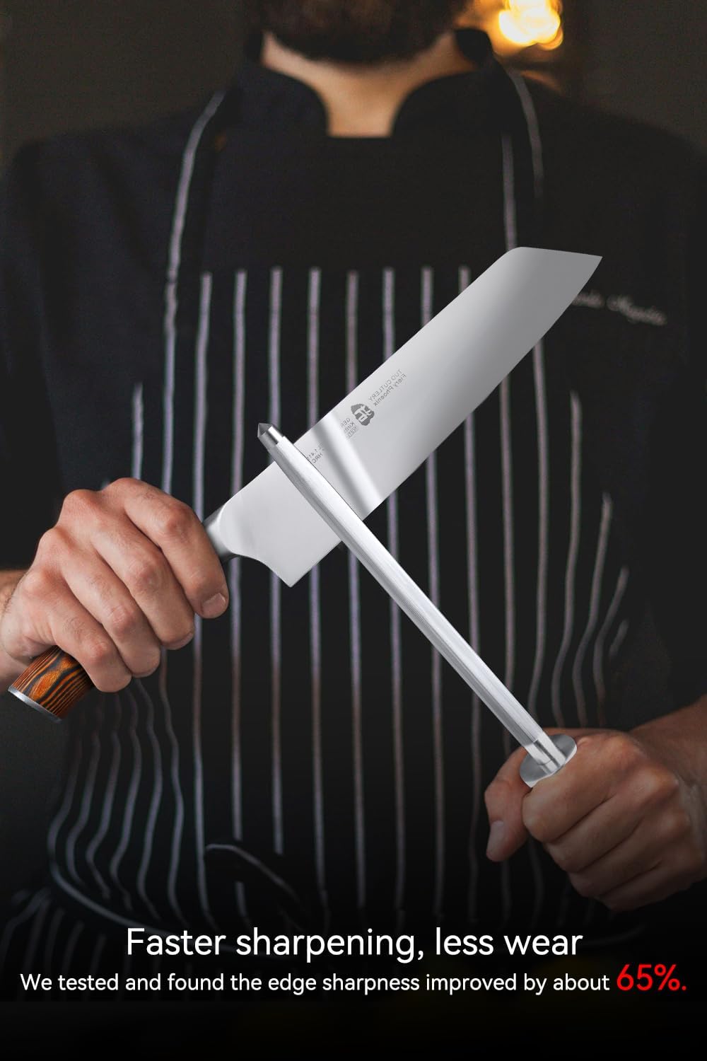 TUO Boning Knife - Razor Sharp Fillet Knife - High Carbon German Stainless Steel Kitchen Cutlery - Pakkawood Handle - Luxurious Gift Box Included - 7 inch - Fiery Phoenix Series