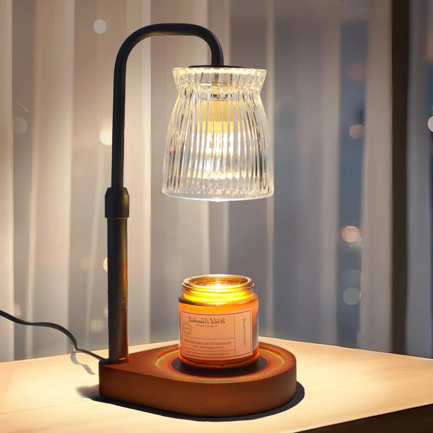 Shering Candle Warmer Lamp with Timer Dimmable, Gift Box, Gifts for Her, Birthday Gifts for Women, House Warming Gift New Home Decor, Wax Melt Warmer for Scented Jar Candles