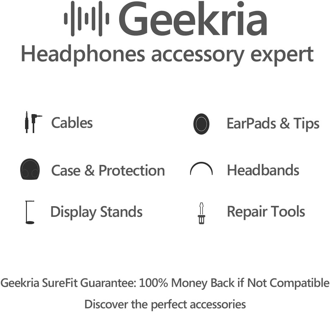 Geekria QuickFit Replacement Ear Pads Compatible with Skullcandy Crusher Wireless/Evo/ANC, Hesh 3/EVO/ANC, Venue ANC Headphones, Ear Cushions (Brown)