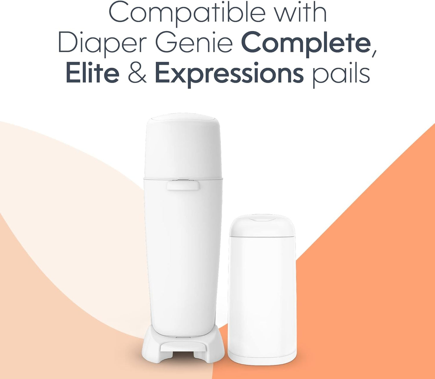 Diaper Genie Max Fresh Clean Laundry Scent Diaper Disposal Pail Refills, Pack Of 3
