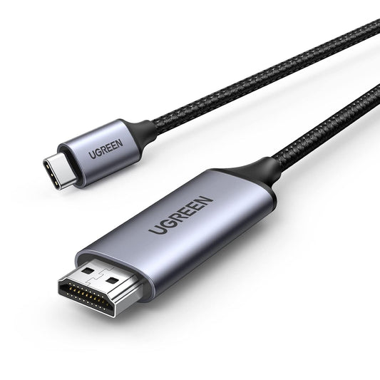 UGREEN USB C to HDMI Cable 4K 60Hz 6FT Thunderbolt 4/3 to HDMI Type C to HDMI Braided Cord Converter Support 3D HDR Compatible with MacBook Pro/Air, iMac, iPad Pro, Galaxy S20 S10, Surface, Dell, HP - PuriLite