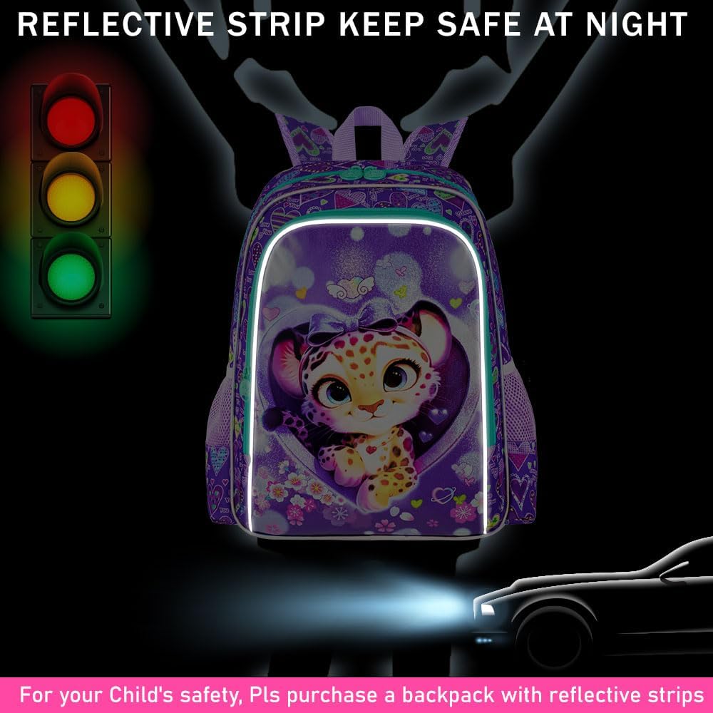 3pcs Backpack for Boys and Girls, 16” Kids Kindergarten Bookbag with Lunch Box, Cute Elementary Backpacks for Boy Girl