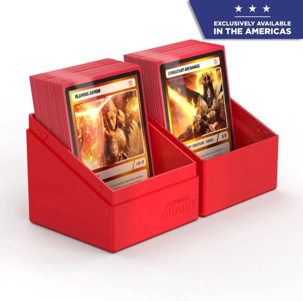Ultimate Guard Boulder 100+ Classic, Deck Case for 100 Double-Sleeved TCG Cards, Onyx, Secure & Durable Storage for Trading Card Games, Soft-Touch Finish