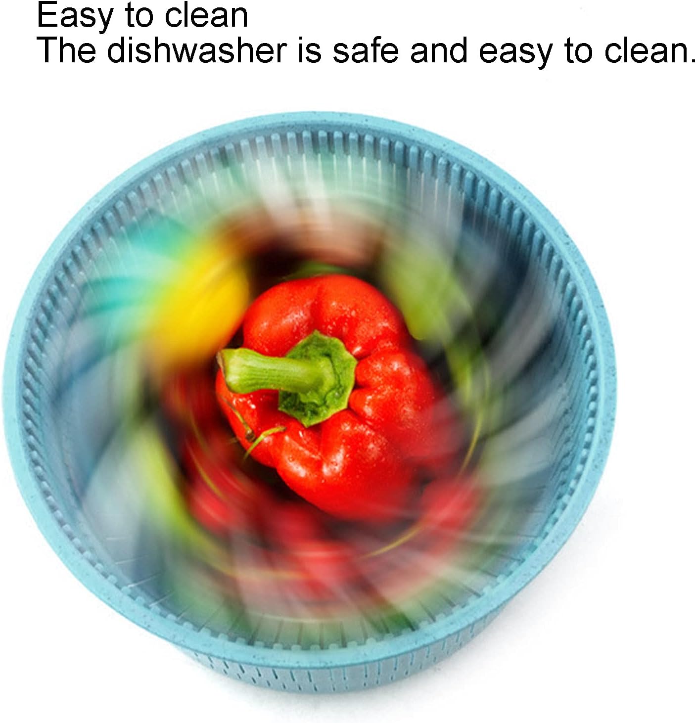 Salad Spinner,Lettuce Spinner Vegetable Washer Dryer Drainer Strainer with Bowl Colander,Vegetable Drainer Manual Salad Dehydrator Vegetable Washing Basket(Pink)