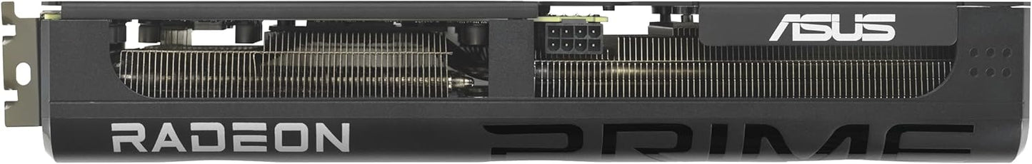 ASUS Prime Radeon™ RX 9060 XT 16GB GDDR6 OC Edition Graphics Card (PCIe 5.0, HDMI/DP 2.1, 2.5-Slot Design, axial-tech Fans, Dual Ball Fan Bearings, Dual BIOS, ASUS GPU Guard)