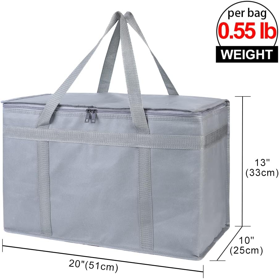 Purilite Select™ Insulated Food Delivery Bag – Extra Large Thermal Carrier for Hot & Cold Food Transport