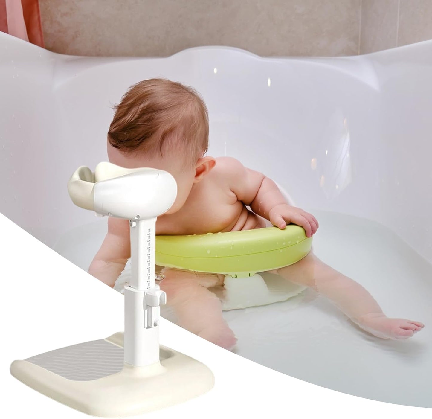 Baby Shower Stand - Standing Baby Bathtub for Kids aged 6-36 Months,Ergonomic Anti-Slip Base Support for Bathroom Boys Girls - PuriLite