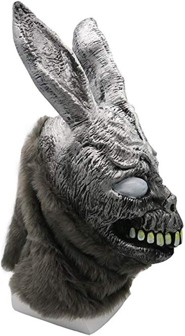 HOMELEX Frank Rabbit Mask Scary Donnie Darko Frank Mask Realistic Ghost Evil Bunny Headgear Halloween Cosplay Props for Adult