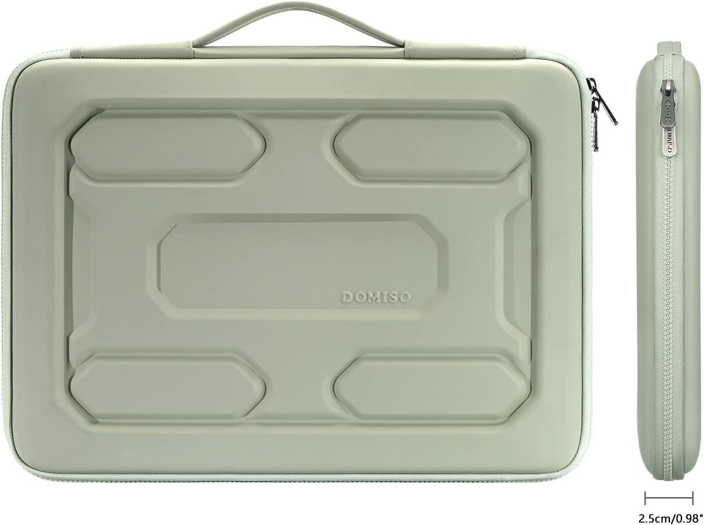 DOMISO 15.6 inch Laptop Sleeve with Handle Protective Shockproof Waterproof EVA Case for 15.6" Yoga 720 IdeaPad 310 320 ThinkPad T570/Legion 5 Gen 6/HP Envy 15/15.6" Notebooks, Dark Blue