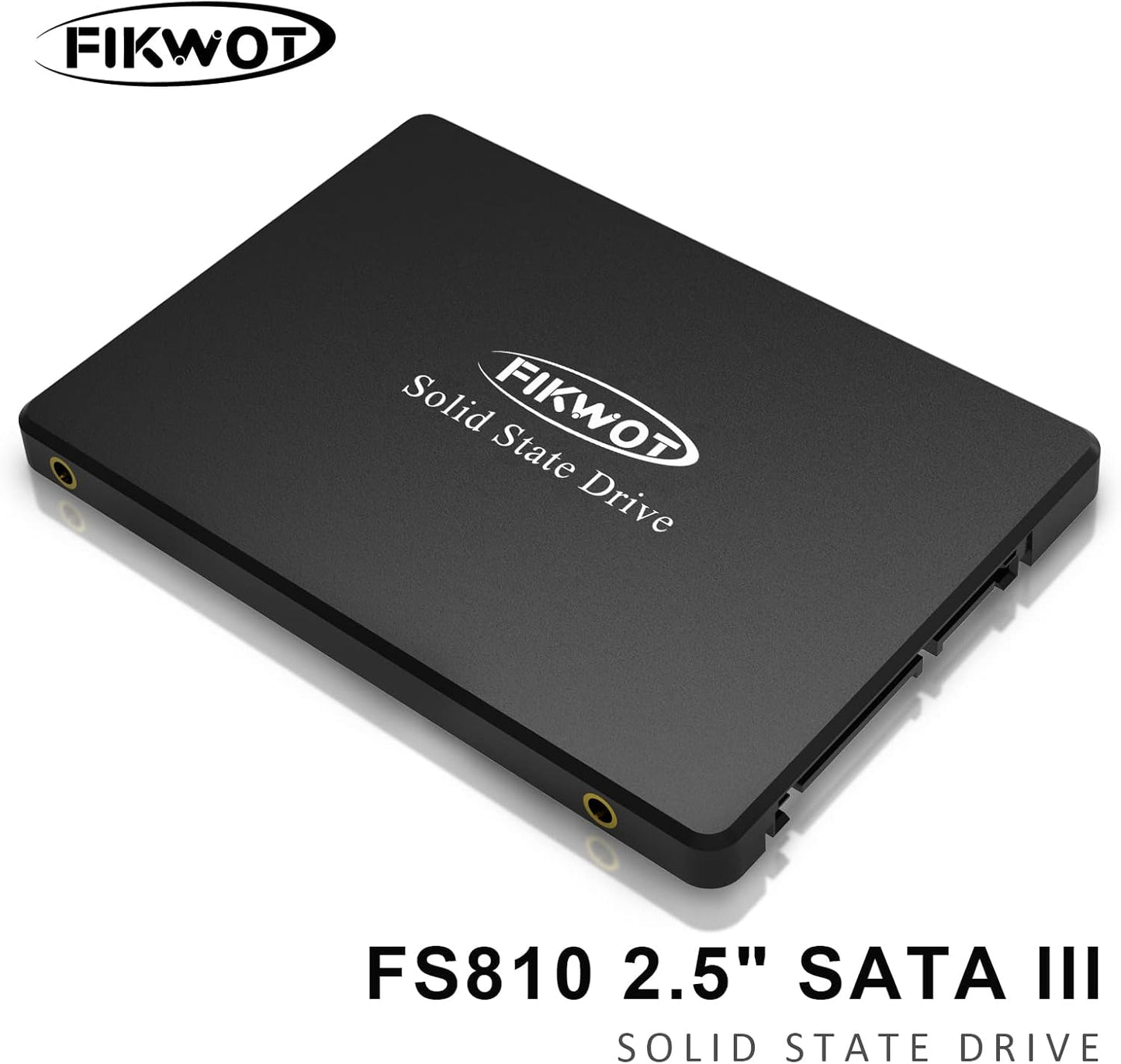 Fikwot FS810 2TB SSD, 2.5" SSD SATA III 6Gb/s, Solid State Drives, Up to 560MB/s, 3D NAND TLC, Internal SSD for Desktops and Laptops(Black)