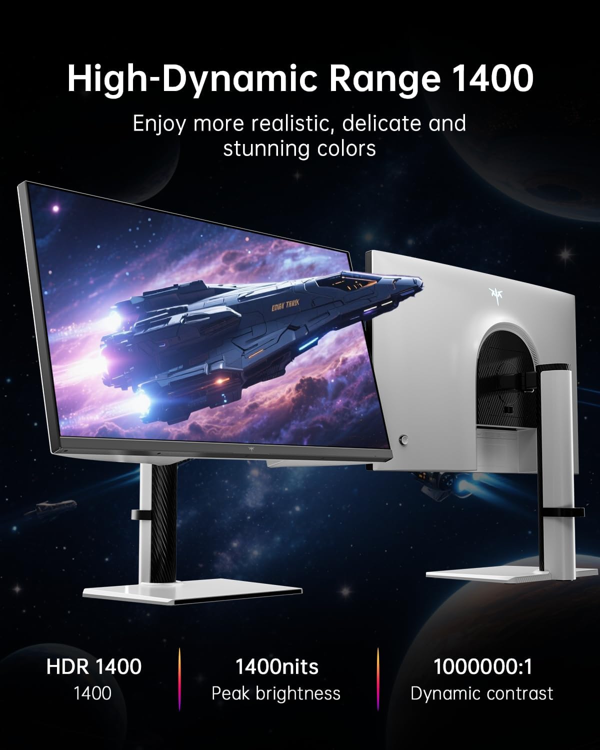 KTC 32 Inch 2K Computer Monitor, IPS 1440p Monitor with Ultra-Thin Bezels, HDR10, Freesync/G-sync, HDMI/DP Ports, Tilt Adjustable, Eyecare, Ideal for Business, Office, and Casual Gaming