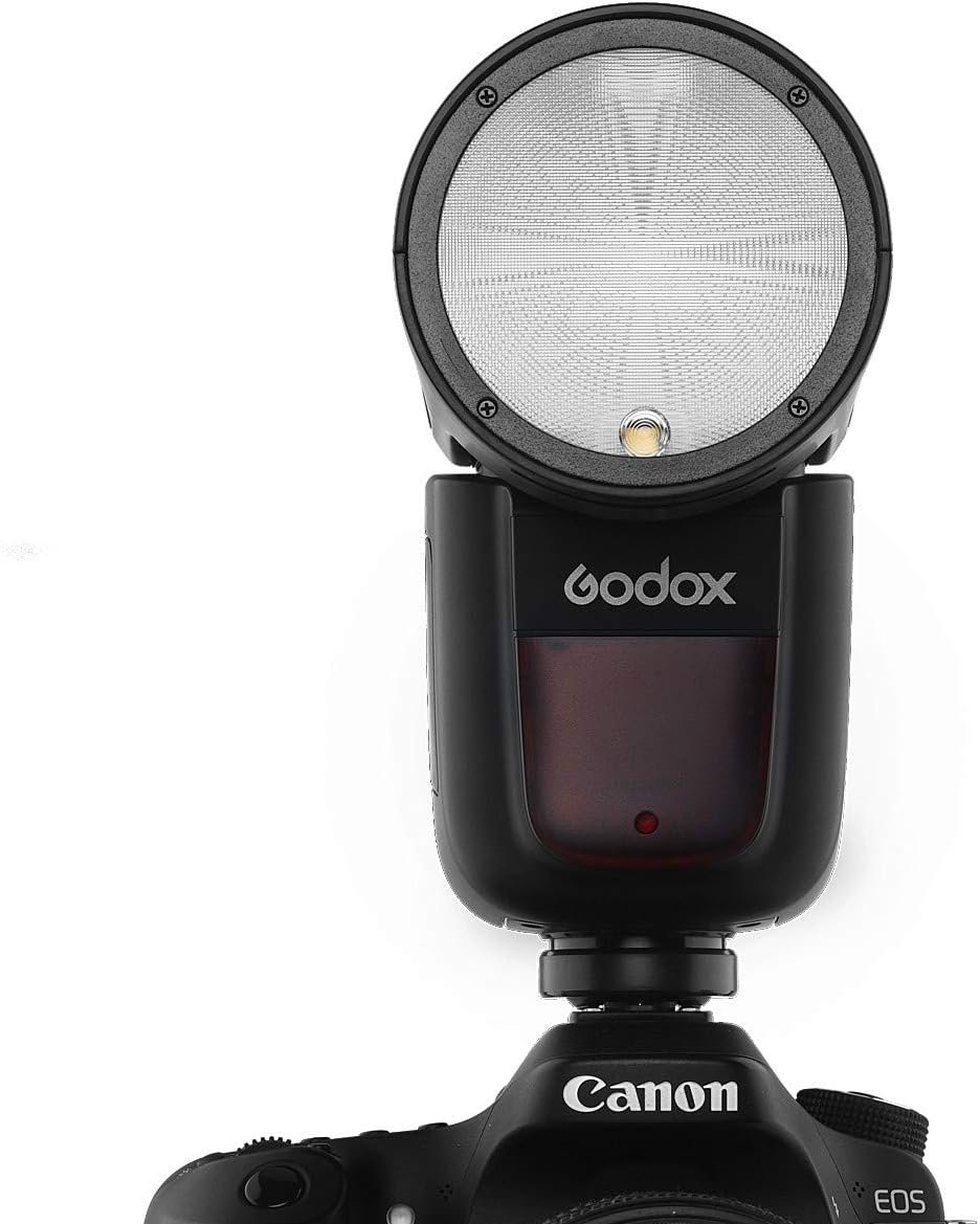 Godox V1-S Li-on TTL On-Camera Round Flash Speedlight Compatible with Sony Mi Hotshoe Cameras