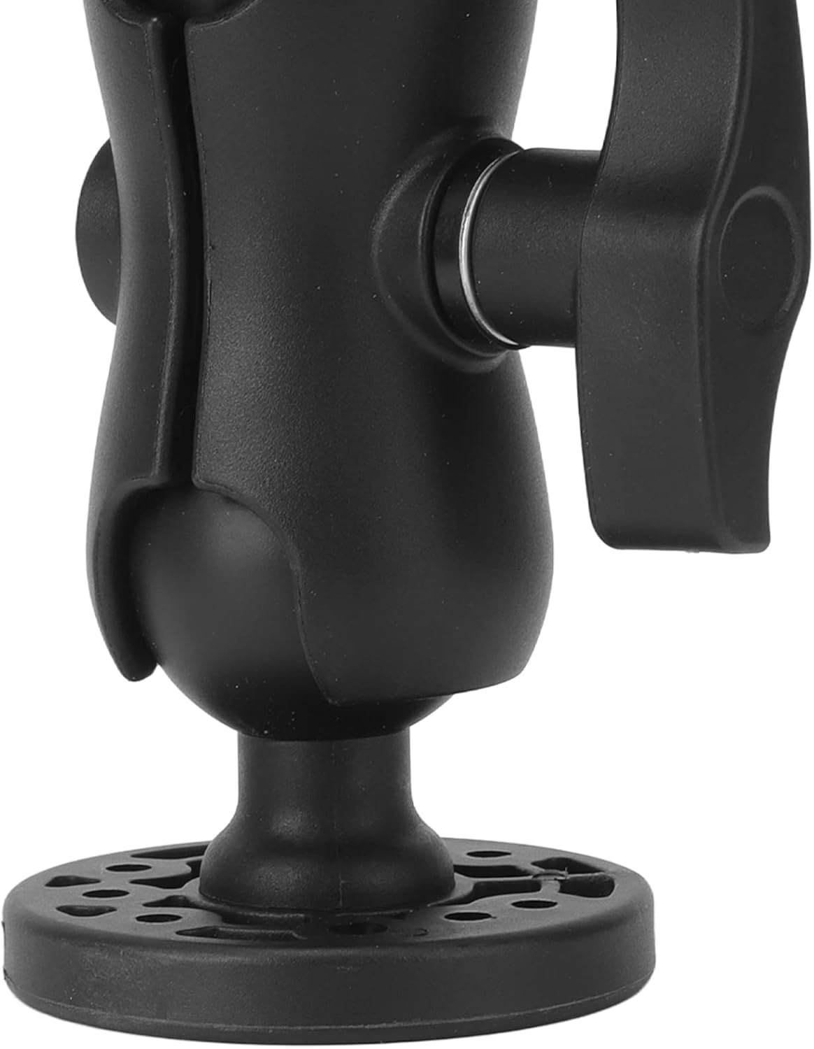 Fish Finder Mount Base, 360 Degree Rotation Ball Mount Adjustable Depth Fish Finder Holder Universal Marine Electronic Fish Finder Mount Fishing Accessories for Boat Canoe Kayak