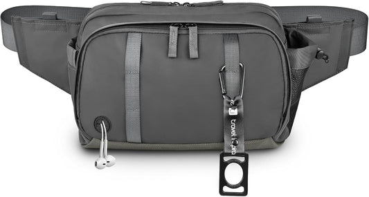travel inspira 5L Convertible Waist to Chest Pack - Lightweight Adjustable Strap for Hiking, Walking, Travel - Grey
